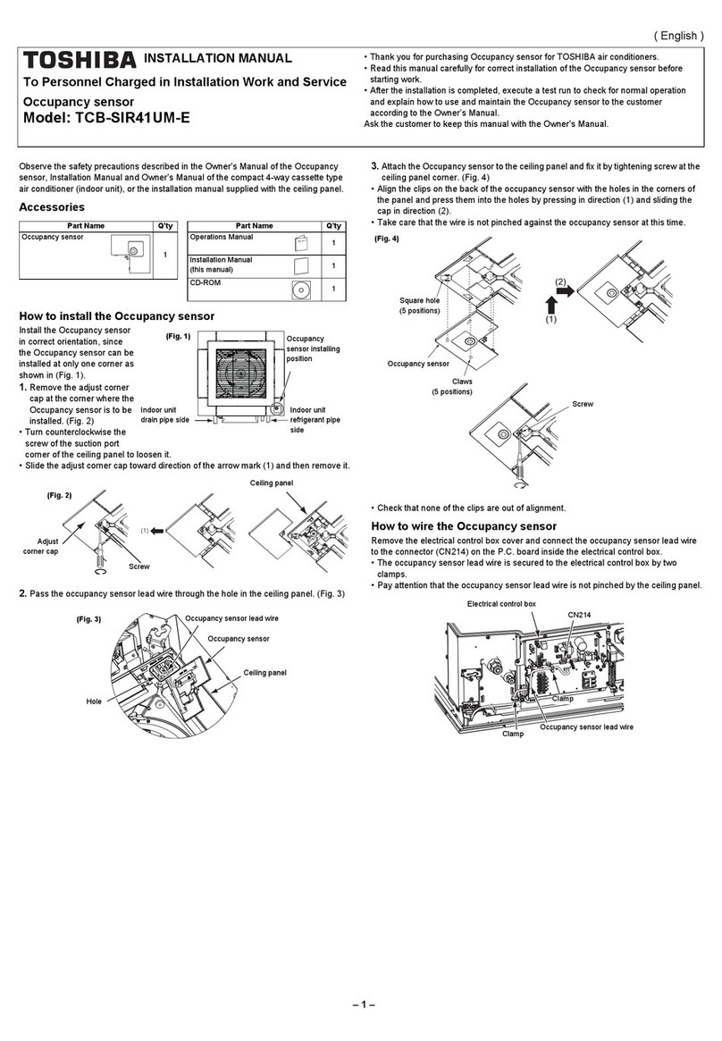 Toshiba TCB-SIR41UM-E installation manual