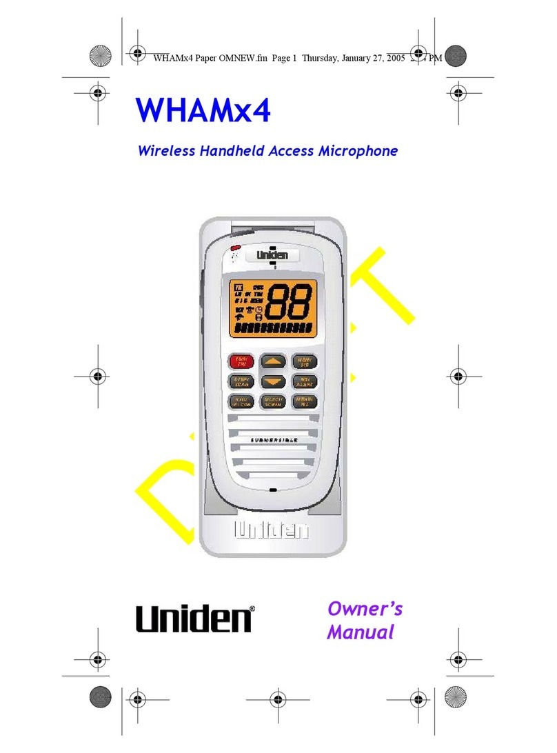 Uniden WHAMx4 User manual Uniden WHAMx4 User manual