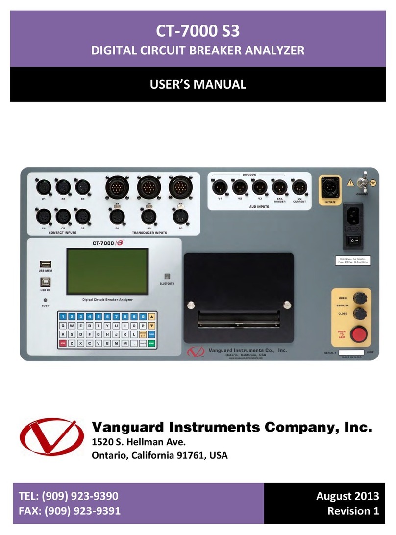 Vanguard Instruments CT-7000 S3 User manual