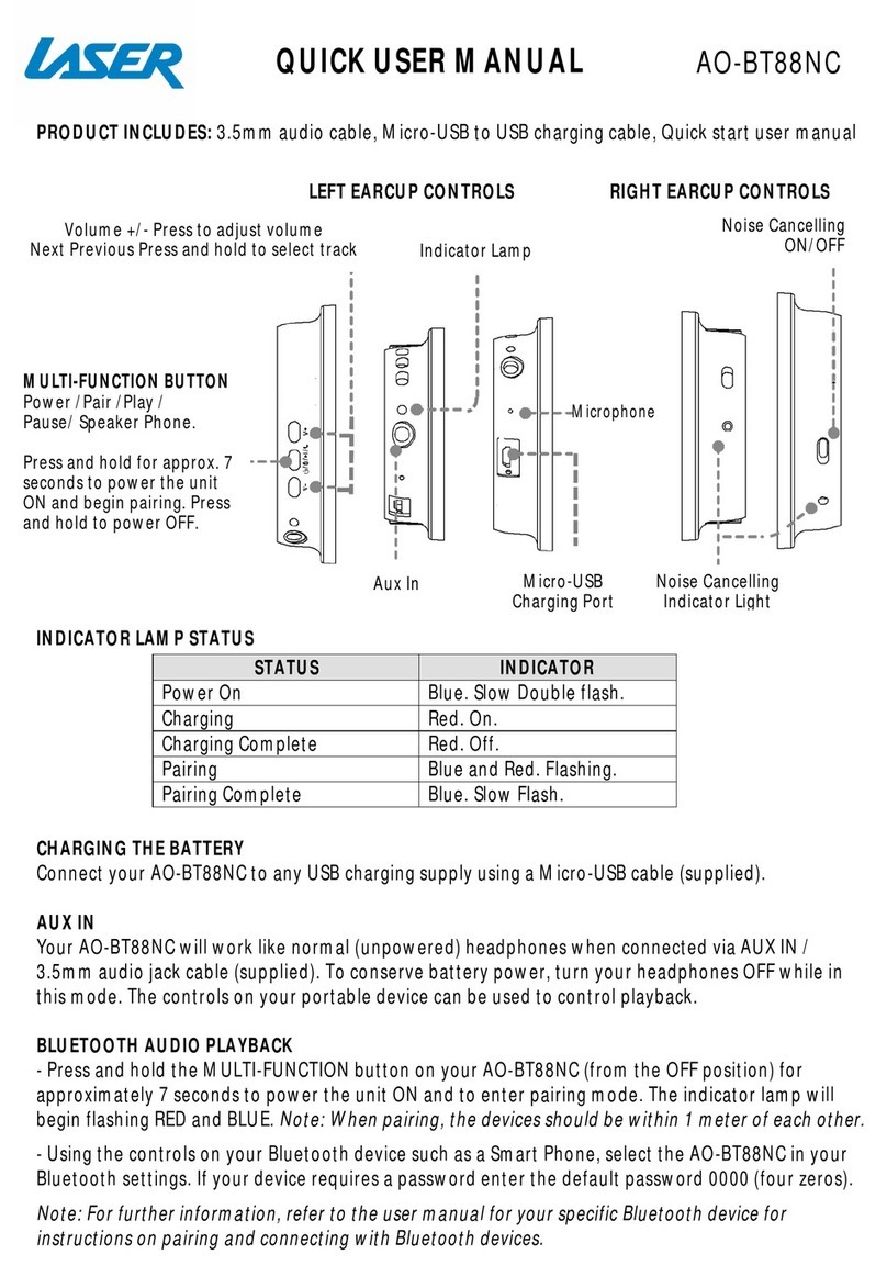 Laser AO-BT88NC Quick user manual