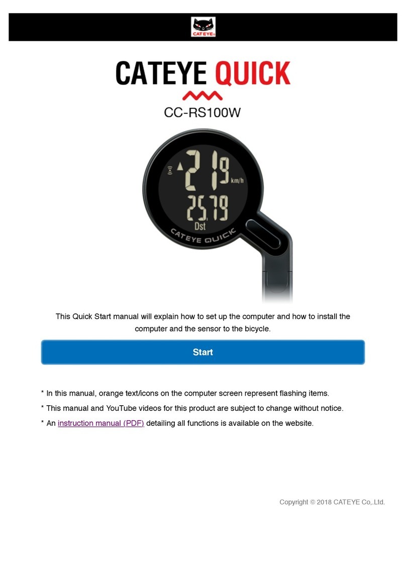 Cateye CC-RS100W Troubleshooting guide