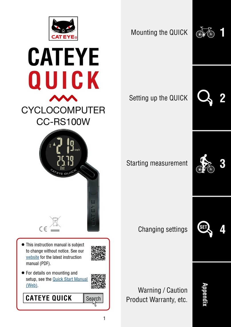 Cateye CC-RS100W Troubleshooting guide Cateye CC-RS100W Troubleshooting guide