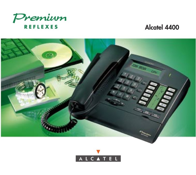 Alcatel Premium reflexes 4400 user guide