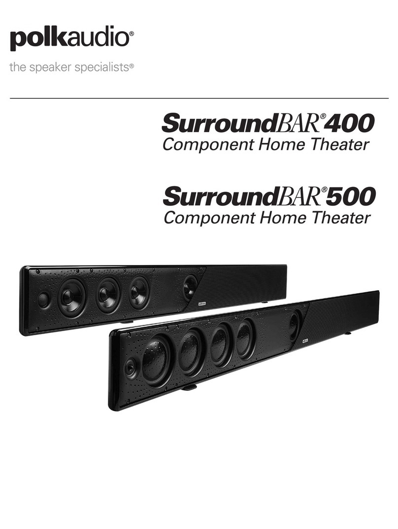 Polk Audio SURROUNDBAR 500 manual