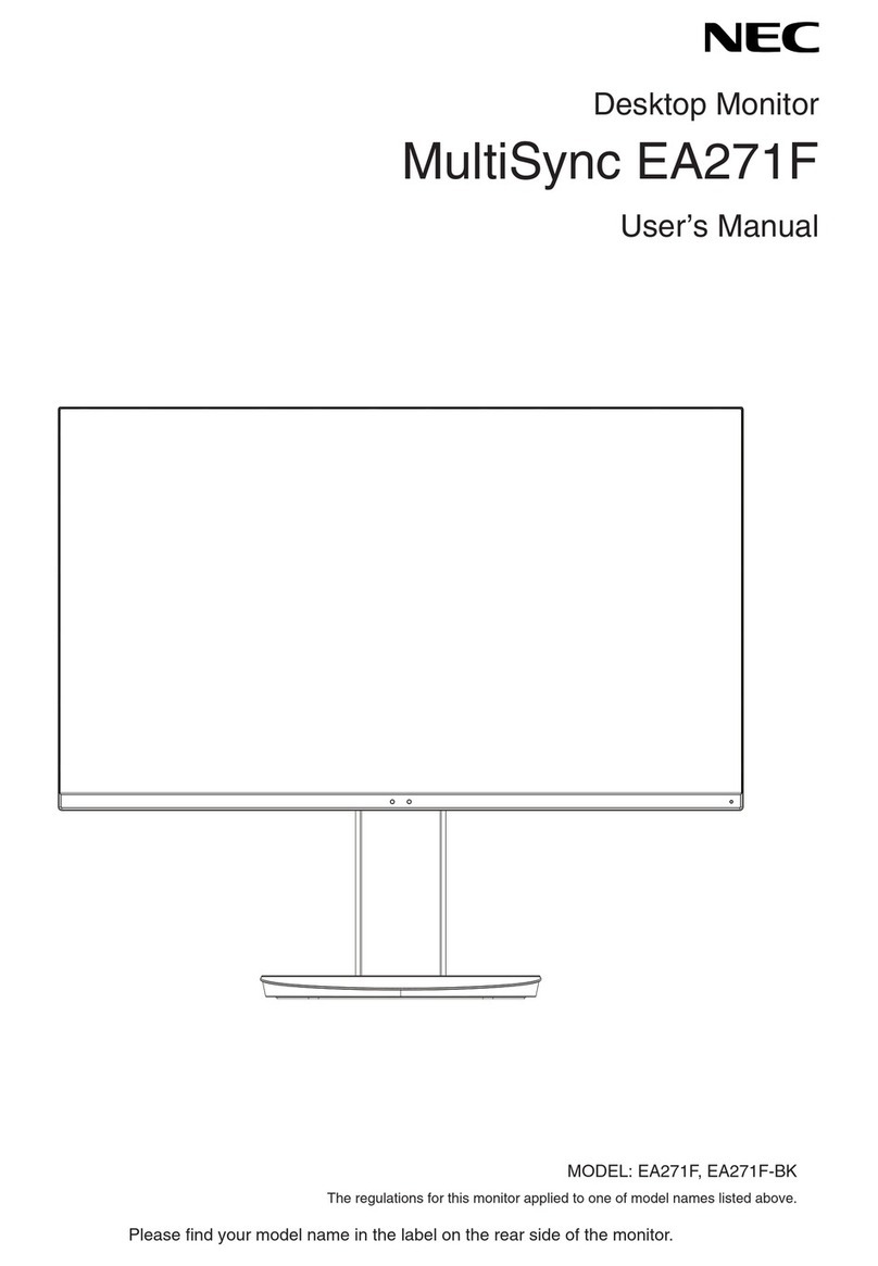 NEC MultiSync EA271F User manual