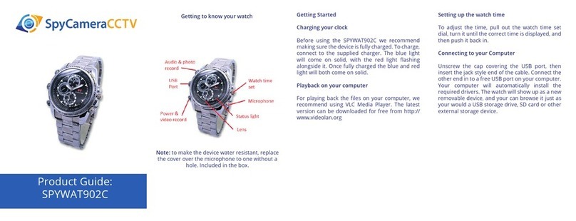 SpyCameraCCTV SPYWAT902C User manual