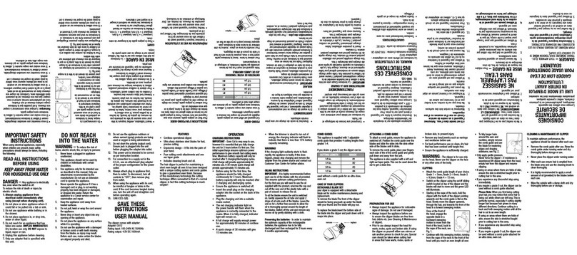 Conair HC7575LIC User manual