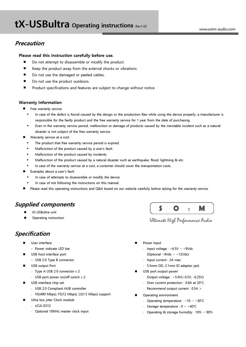 SOtM tX-USBultra operating instructions