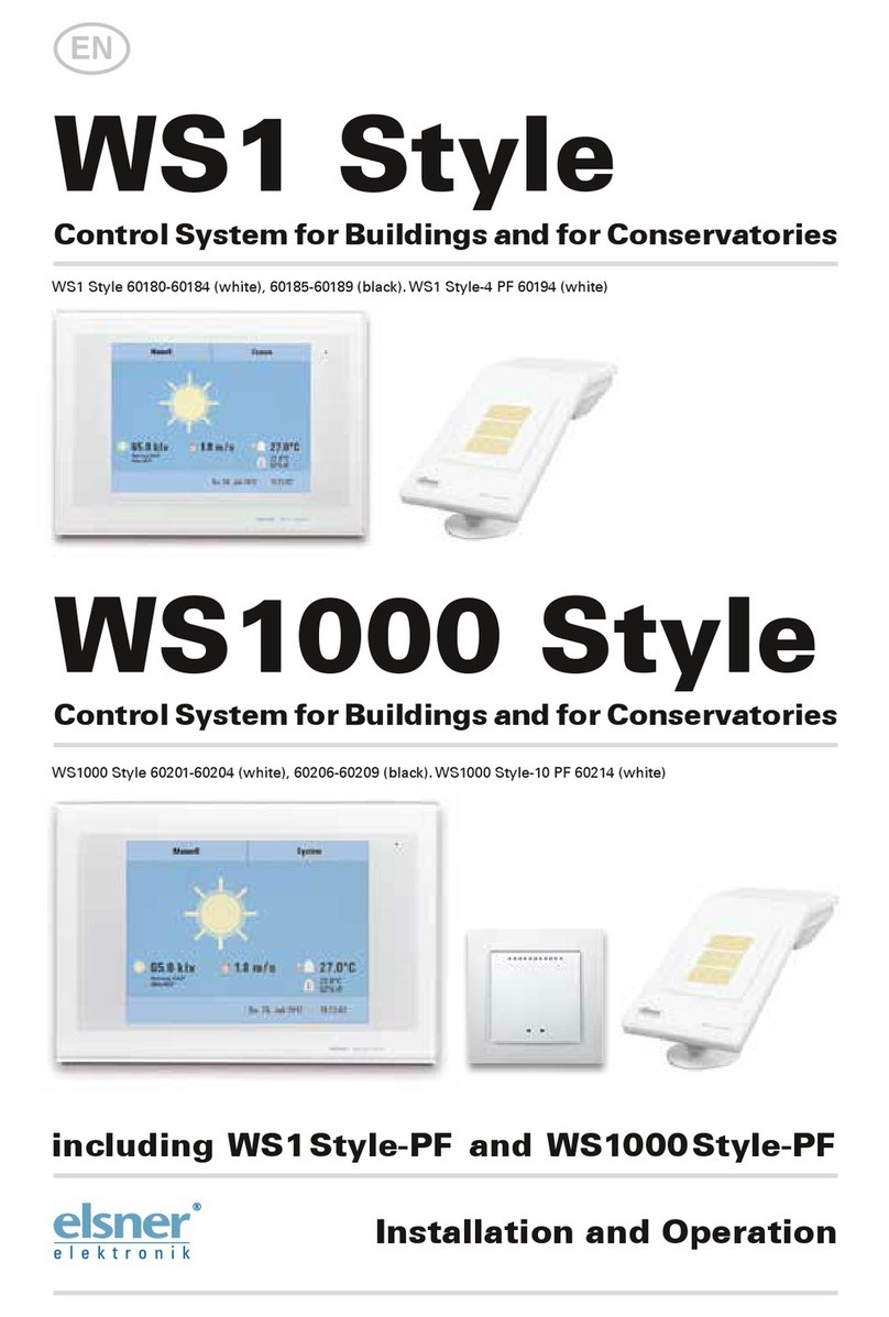 elsner elektronik WS1000 Style Owner's manual