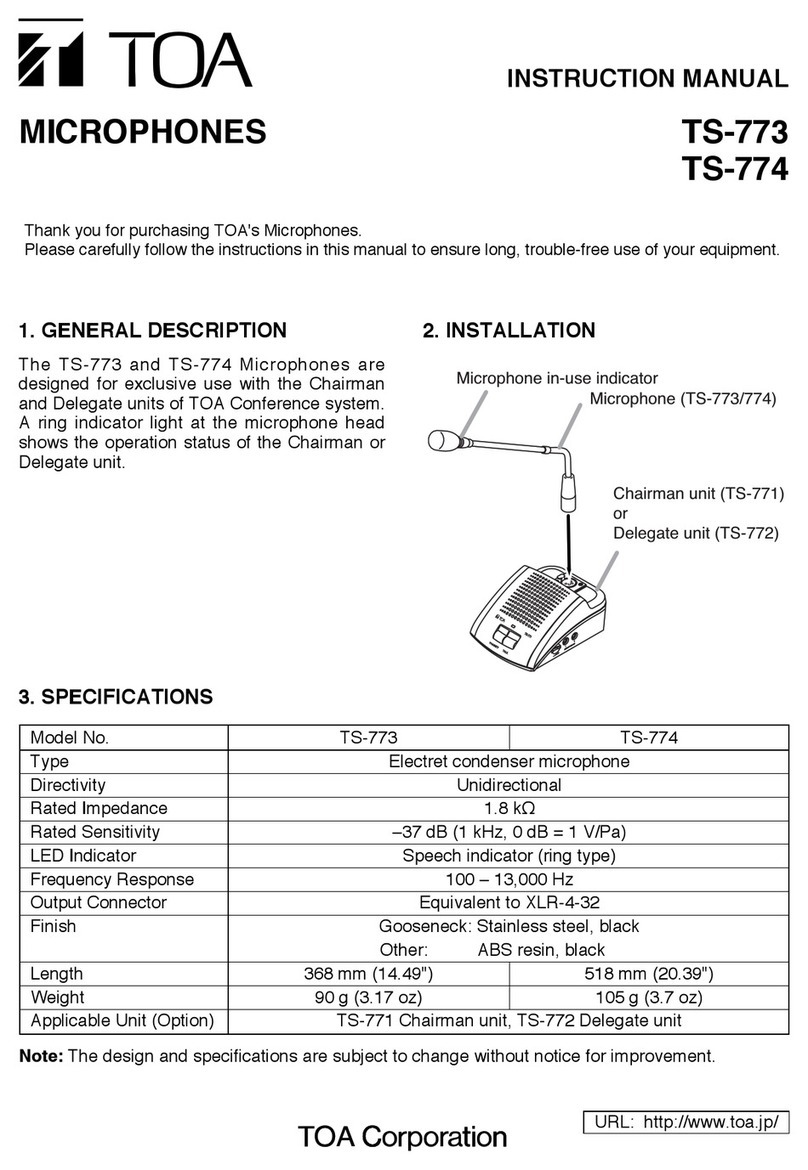 Toa TS-773 User manual