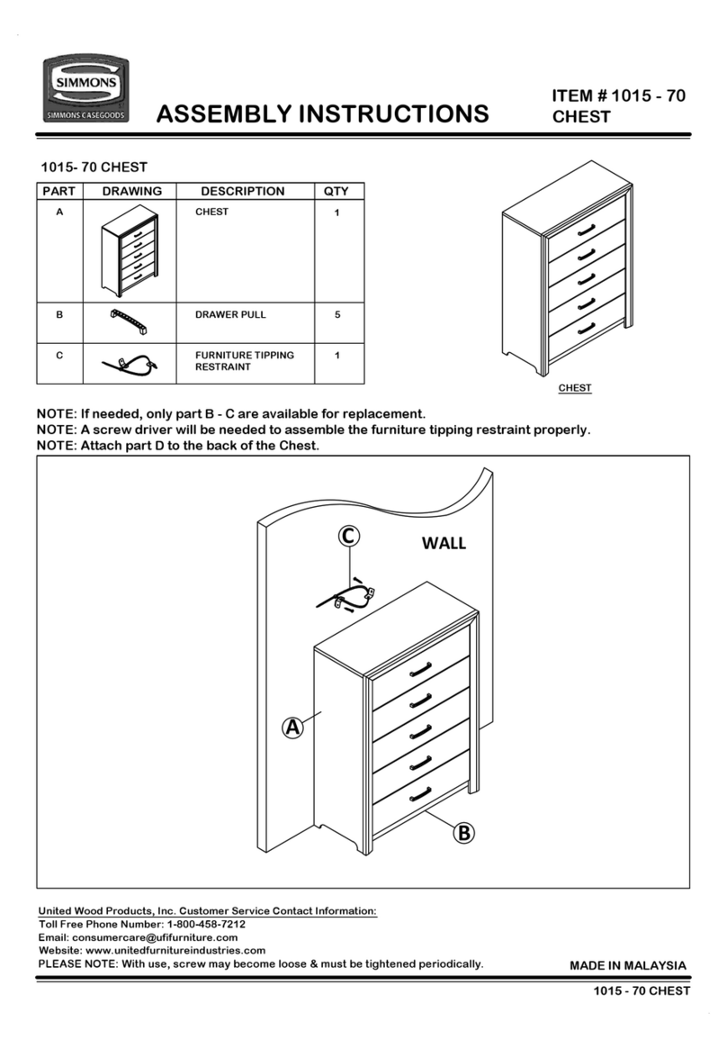 Simmons 1015-70 Assembly instructions and rules