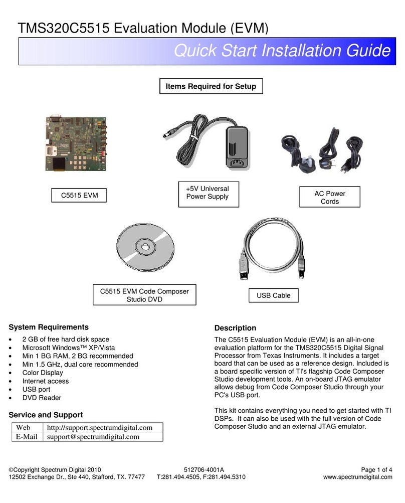Mouser Electronics TMS320C5515 Quick start installation guide
