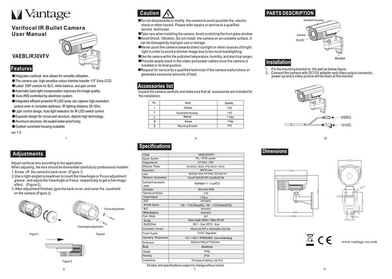 Vantage Hearth VAEBLIR30VFV user manual