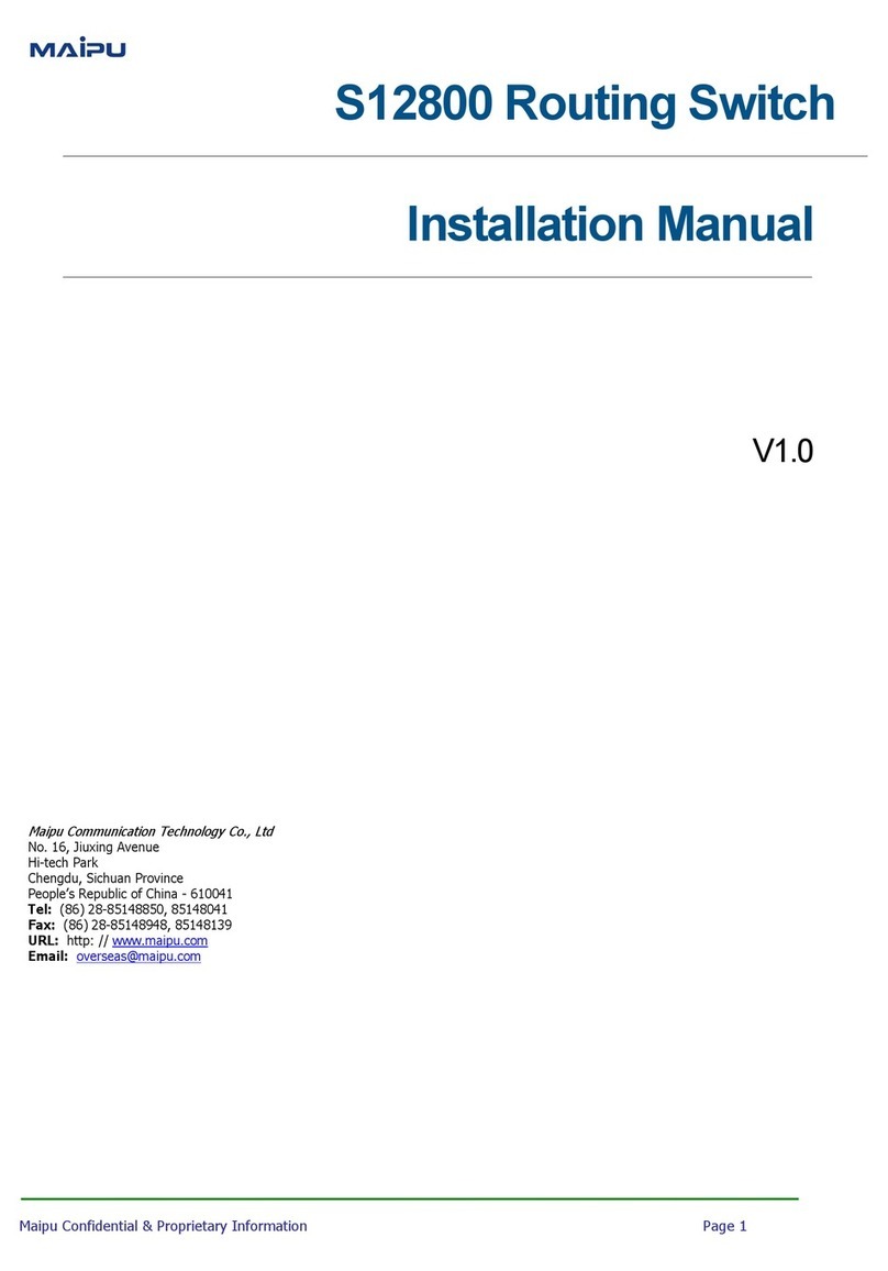 Maipu S12800 User manual