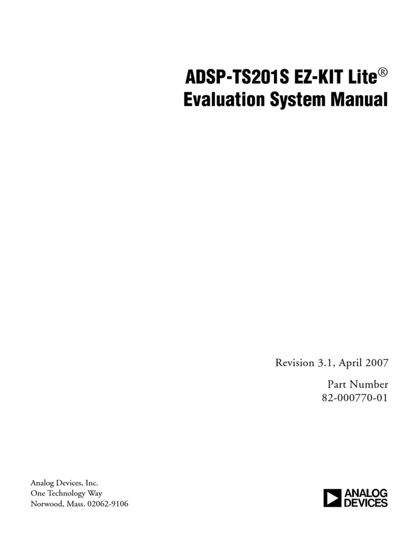 Analog Devices ADSP-TS201S EZ-KIT Lite User manual