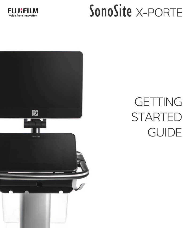 FujiFilm SONOSITE X-PORTE Getting started guide FujiFilm SONOSITE X-PORTE Getting started guide