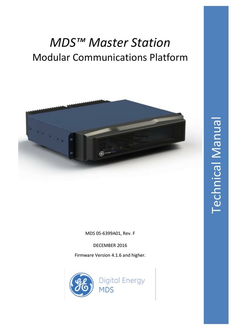 GE Grid Solutions MDS Master Station Technical manual