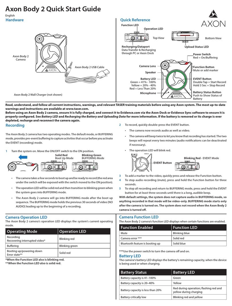 Axon Body 2 User manual