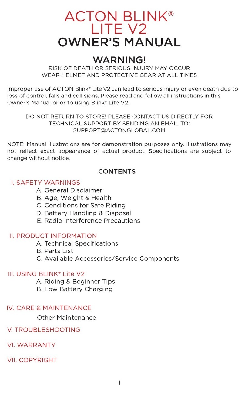 ACTON BLINK LITE V2 owner's manual