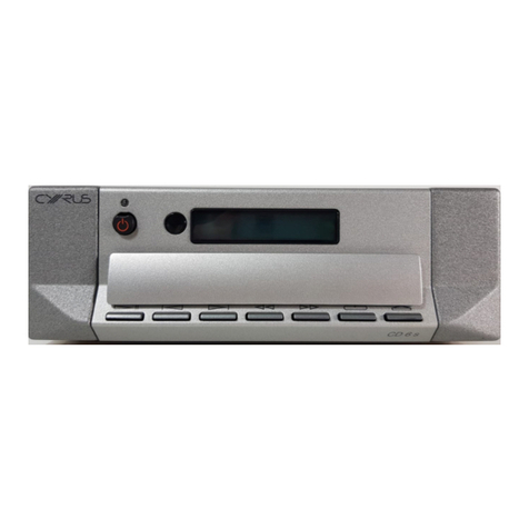 Cyrus CD6s User manual
