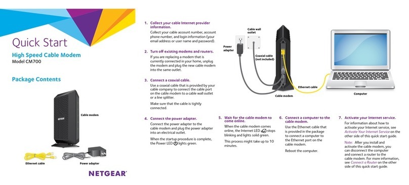 NETGEAR CM700 User manual