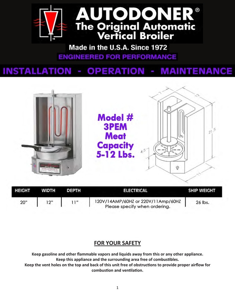 Autodoner 3PEM Installation, operation and maintenance manual