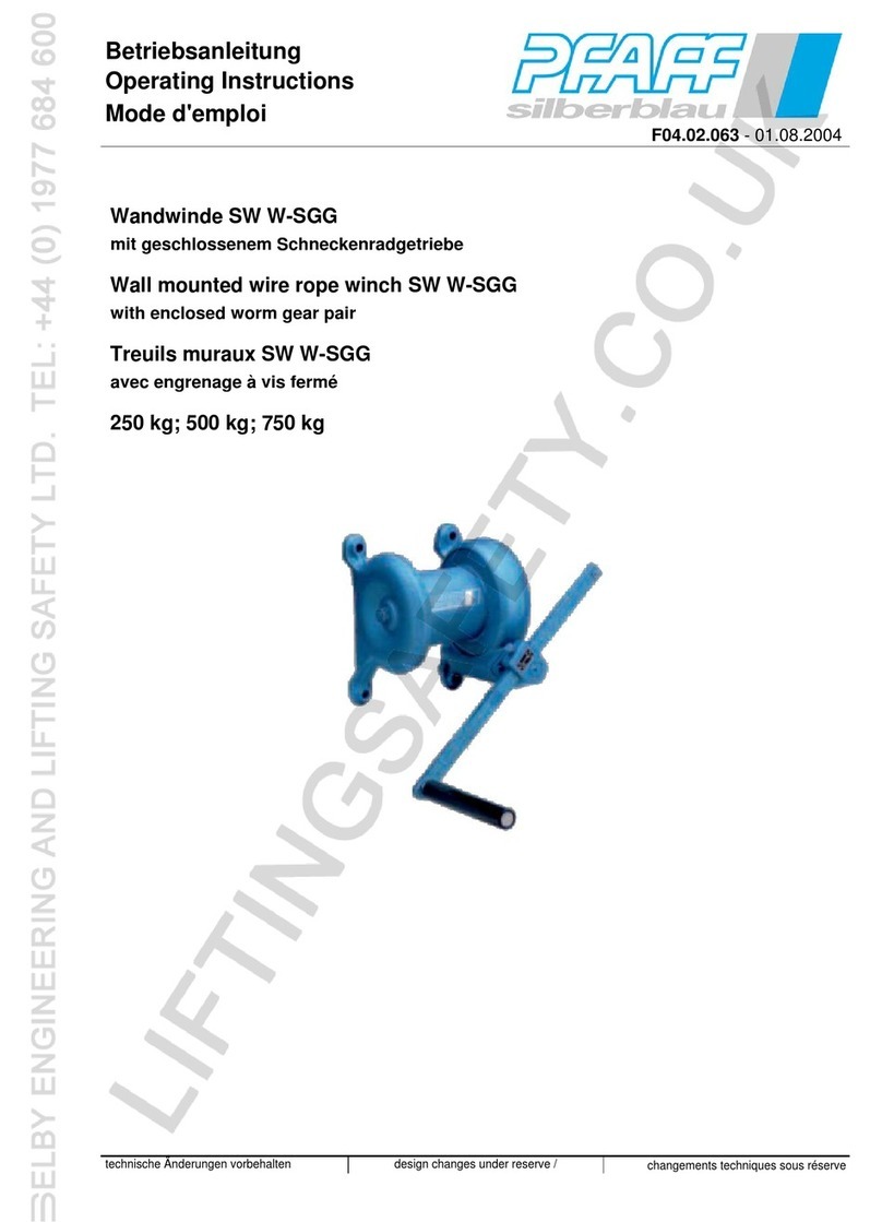 Pfaff SW W-SGG operating instructions