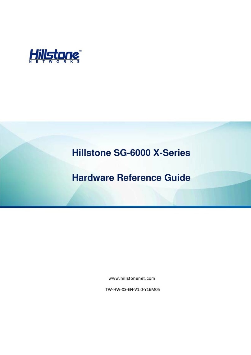 Hillstone SG-6000-X7180 Operating and maintenance manual