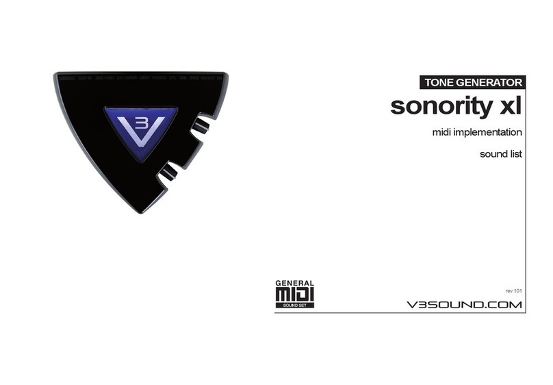 V3 SOUND SONORITY XL Sound list