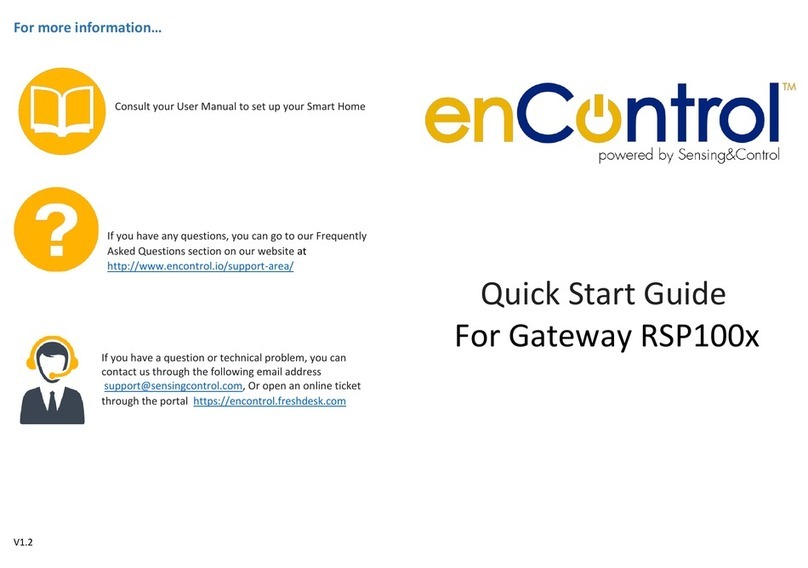 enControl RSP1003 quick start guide