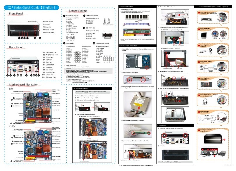 Shuttle X27 Series quick guide