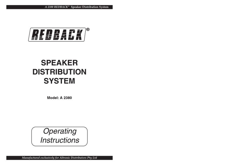 Redback A 2380 operating instructions