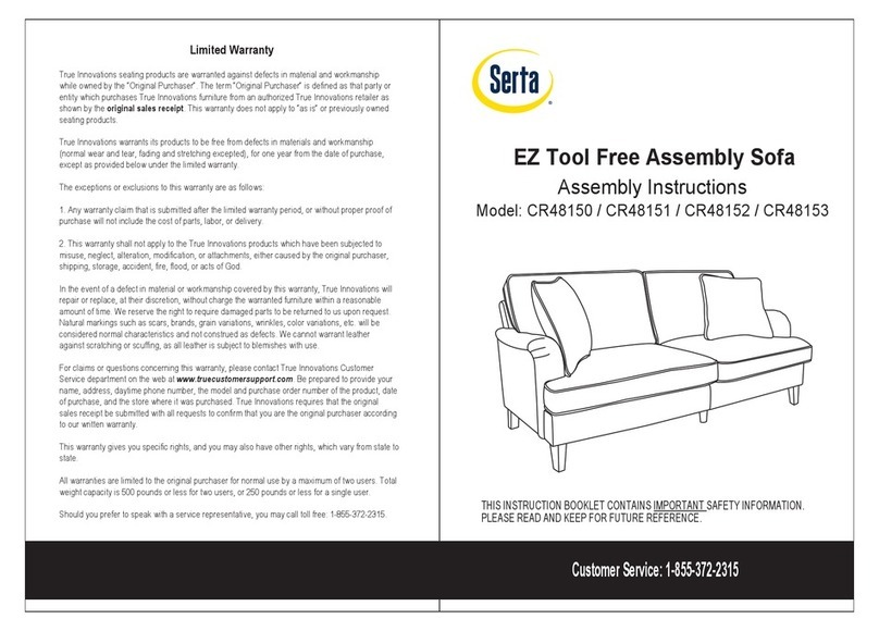 Serta CR48150 Assembly instructions