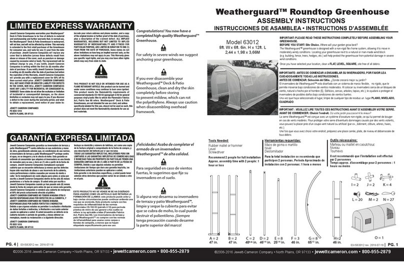 Weather Guard 63012 Assembly instructions Weather Guard 63012 Assembly instructions