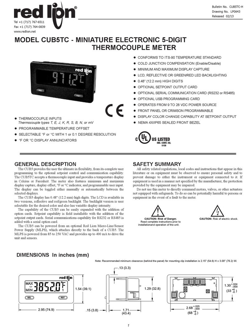 Red Ion CUB5TC product manual