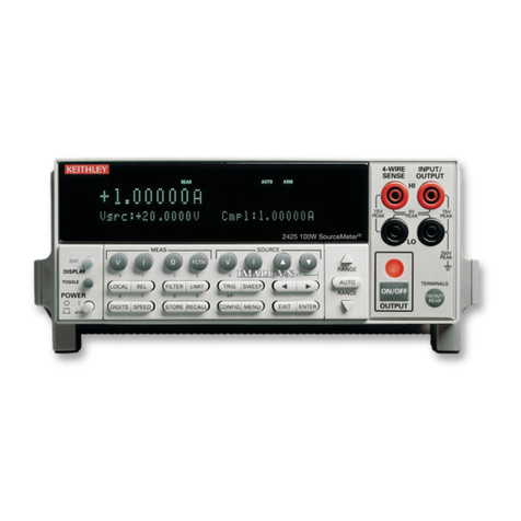 Keithley SourceMeter 2425 User manual