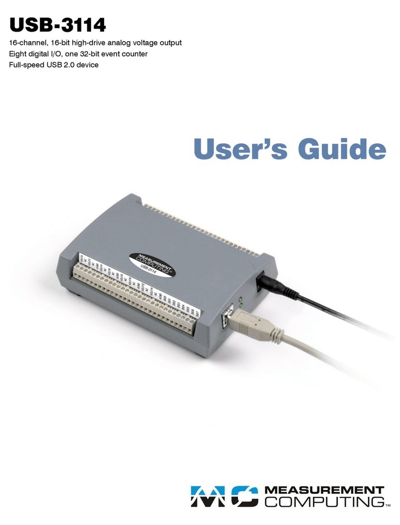 Measurement Computing USB-3114 User manual