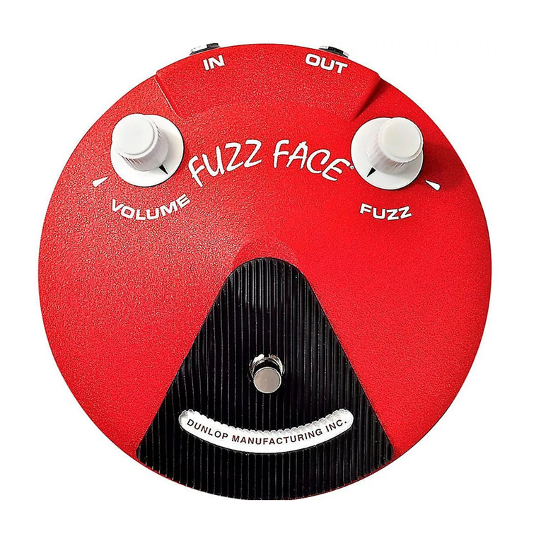 Dunlop JHF3 BAND OF GYPSYS FUZZ FACE User manual