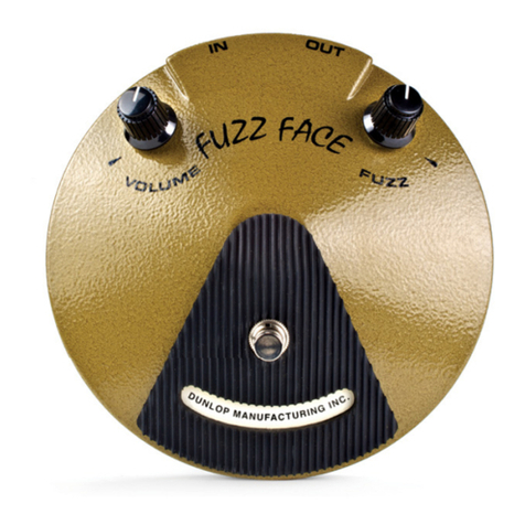 Dunlop EJF1 ERIC JOHNSON SIGNATURE FUZZ FACE user guide
