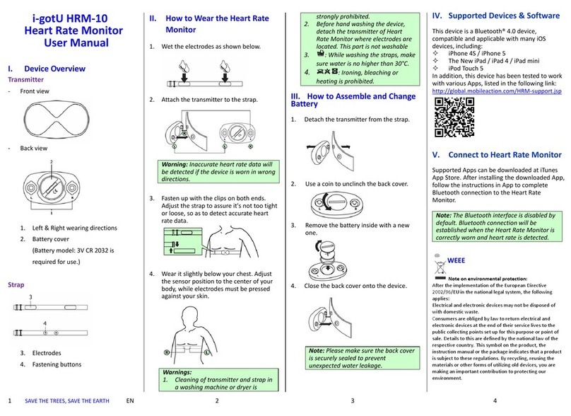 I-gotU HRM-10 user manual