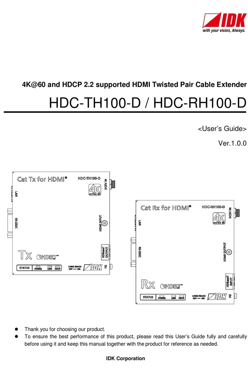 IDK HDC-TH100-D User manual