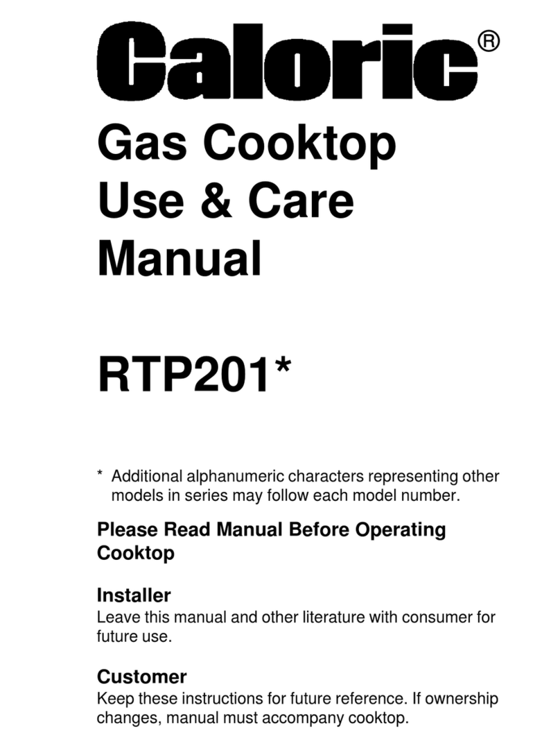 Caloric RTP201 User manual