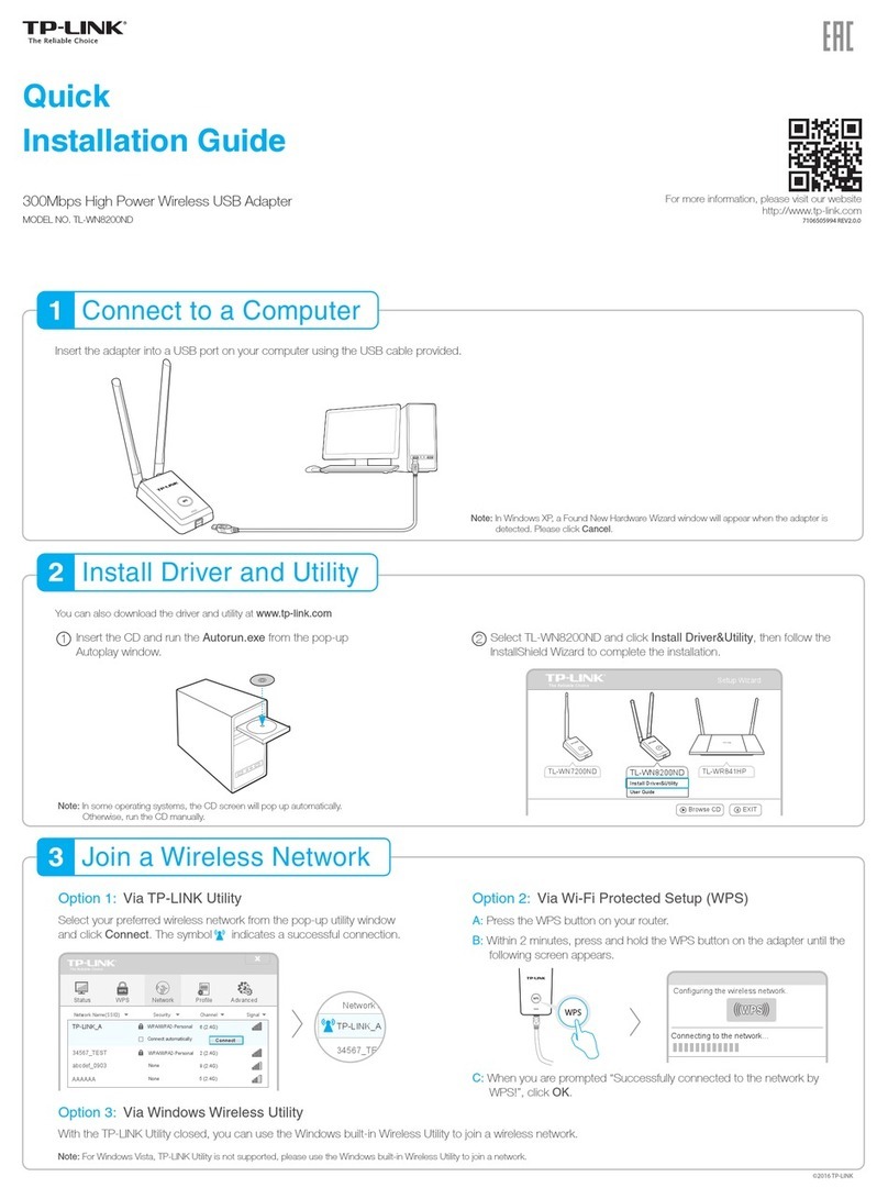 TP-Link TL-WN8200ND User manual
