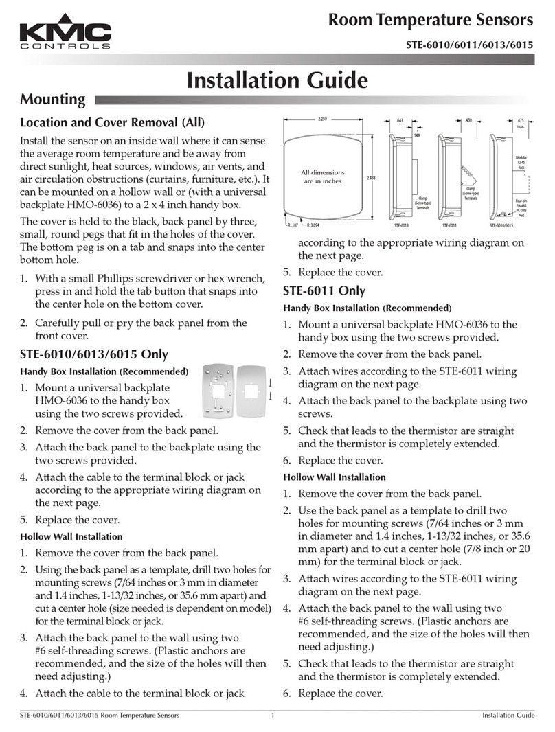 KMC Controls STE-6010-10 User manual KMC Controls STE-6010-10 User manual