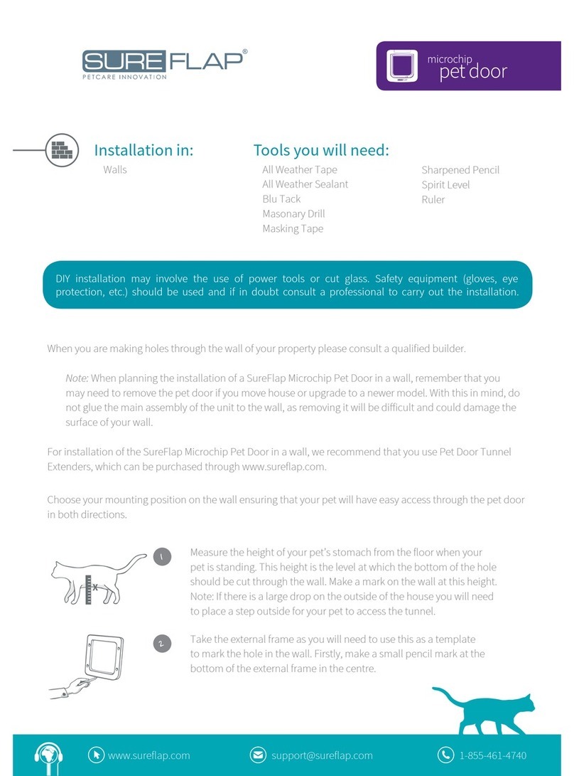 SureFlap microship pet door Installation