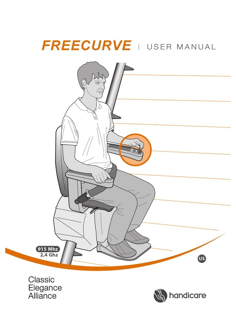 Handicare Freecurve Classic User manual Handicare Freecurve Classic User manual