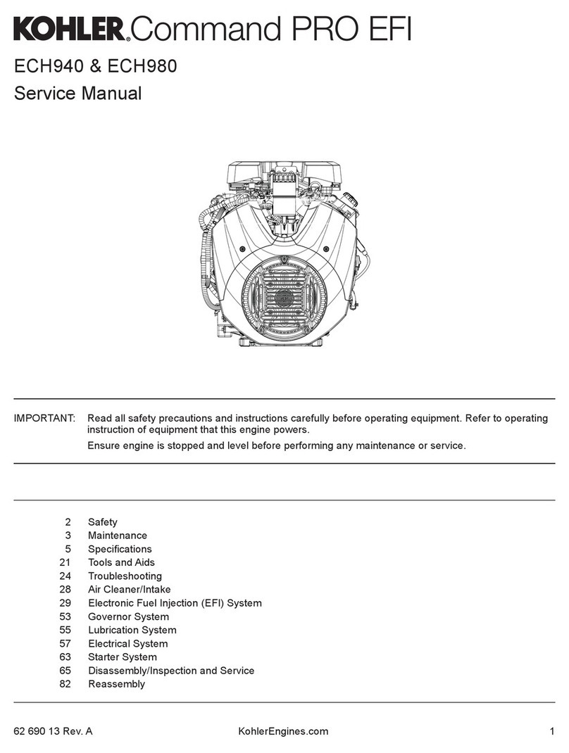 Kohler Command Pro EFI ECH940 User manual Kohler Command Pro EFI ECH940 User manual