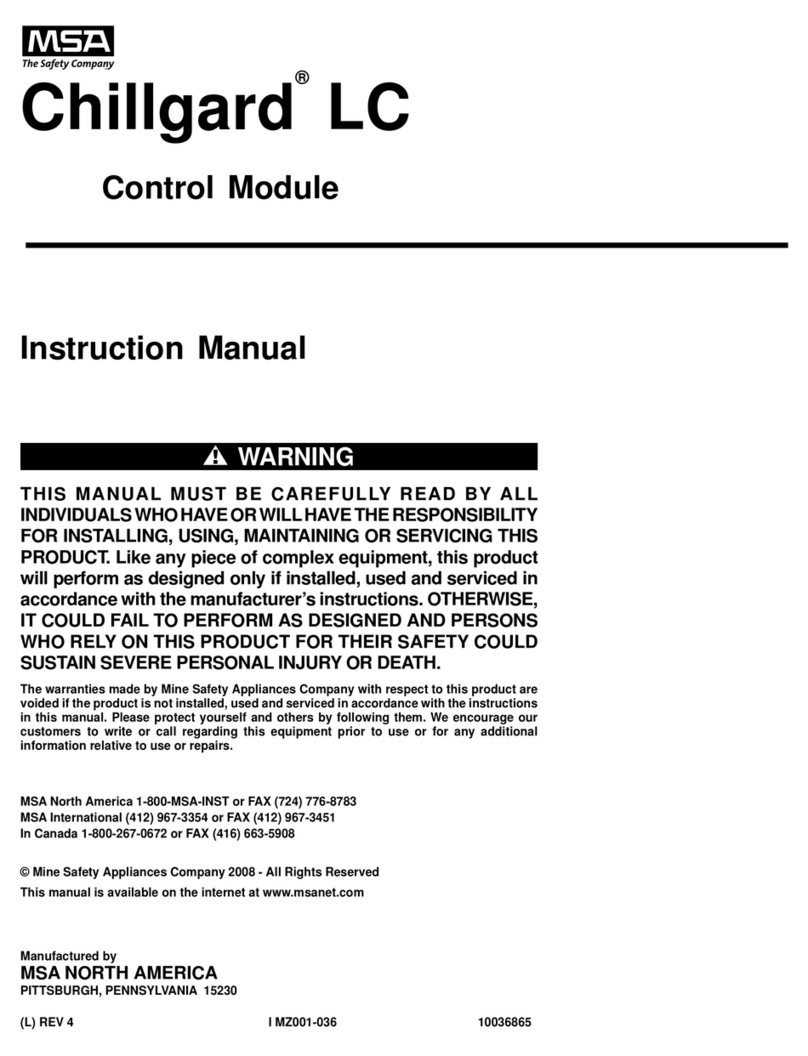 MSA Chillgard LC instruction manual