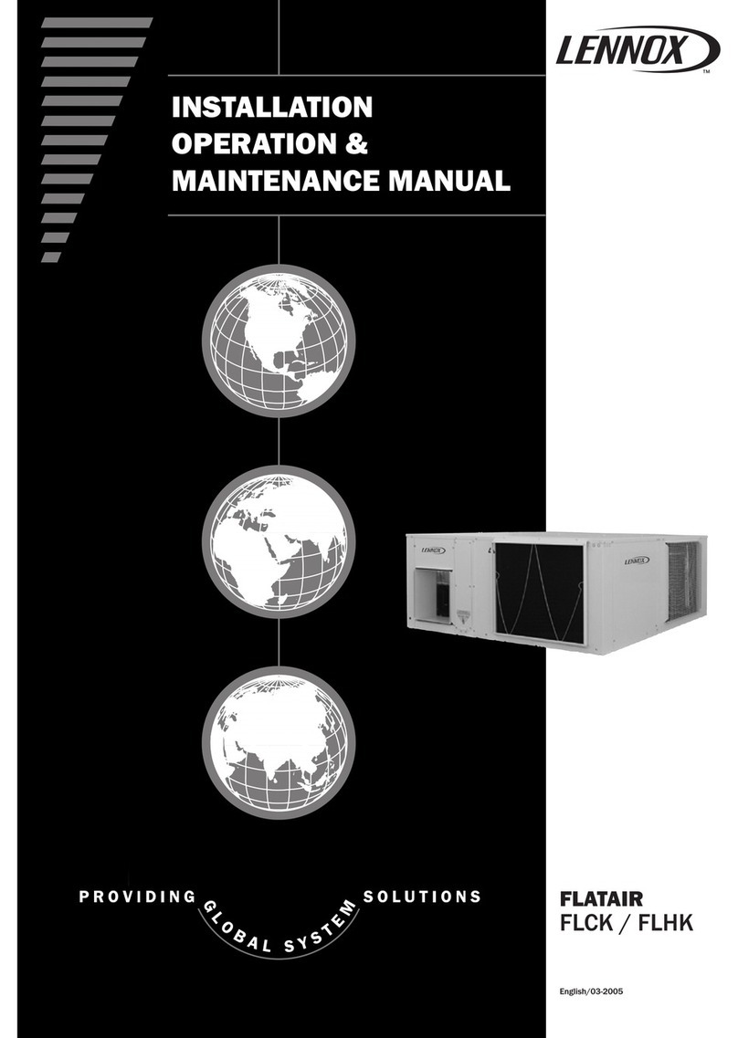 Lennox FLATAIR FLHK User manual