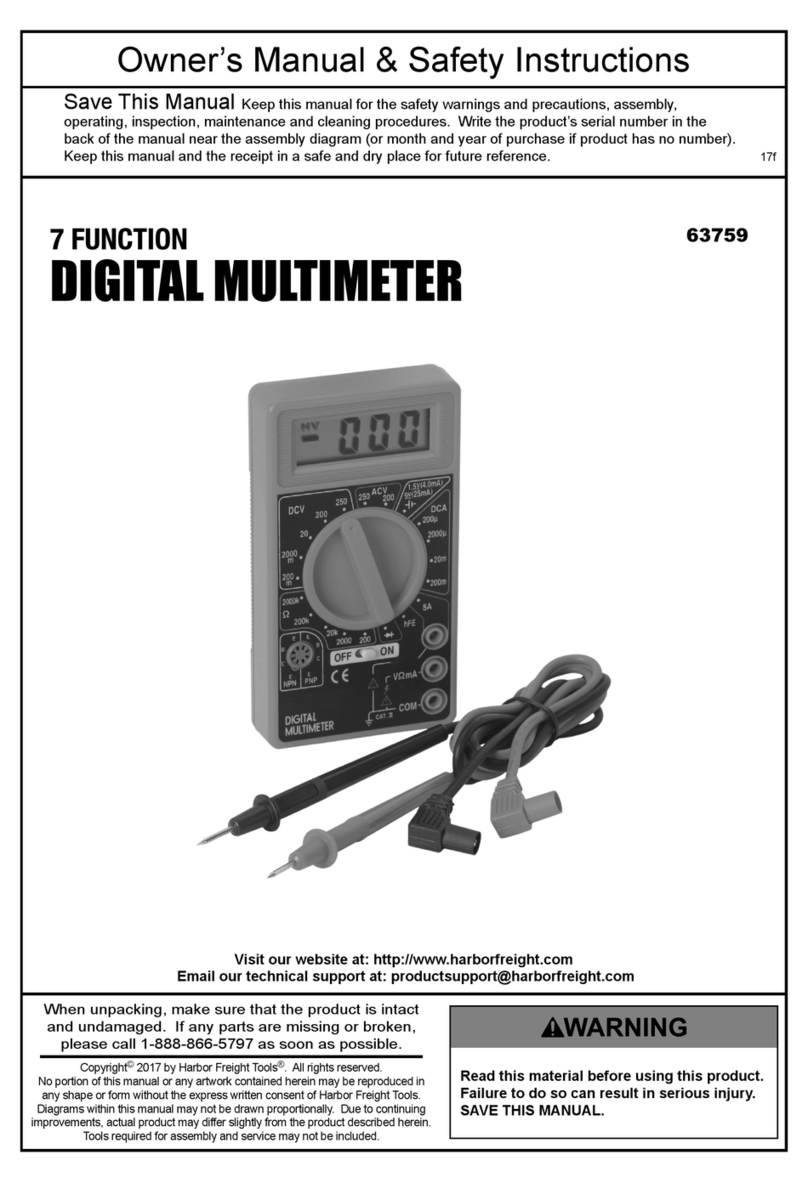 Harbor Freight Tools 7 function owner's manual